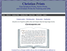 Tablet Screenshot of christianprints.com